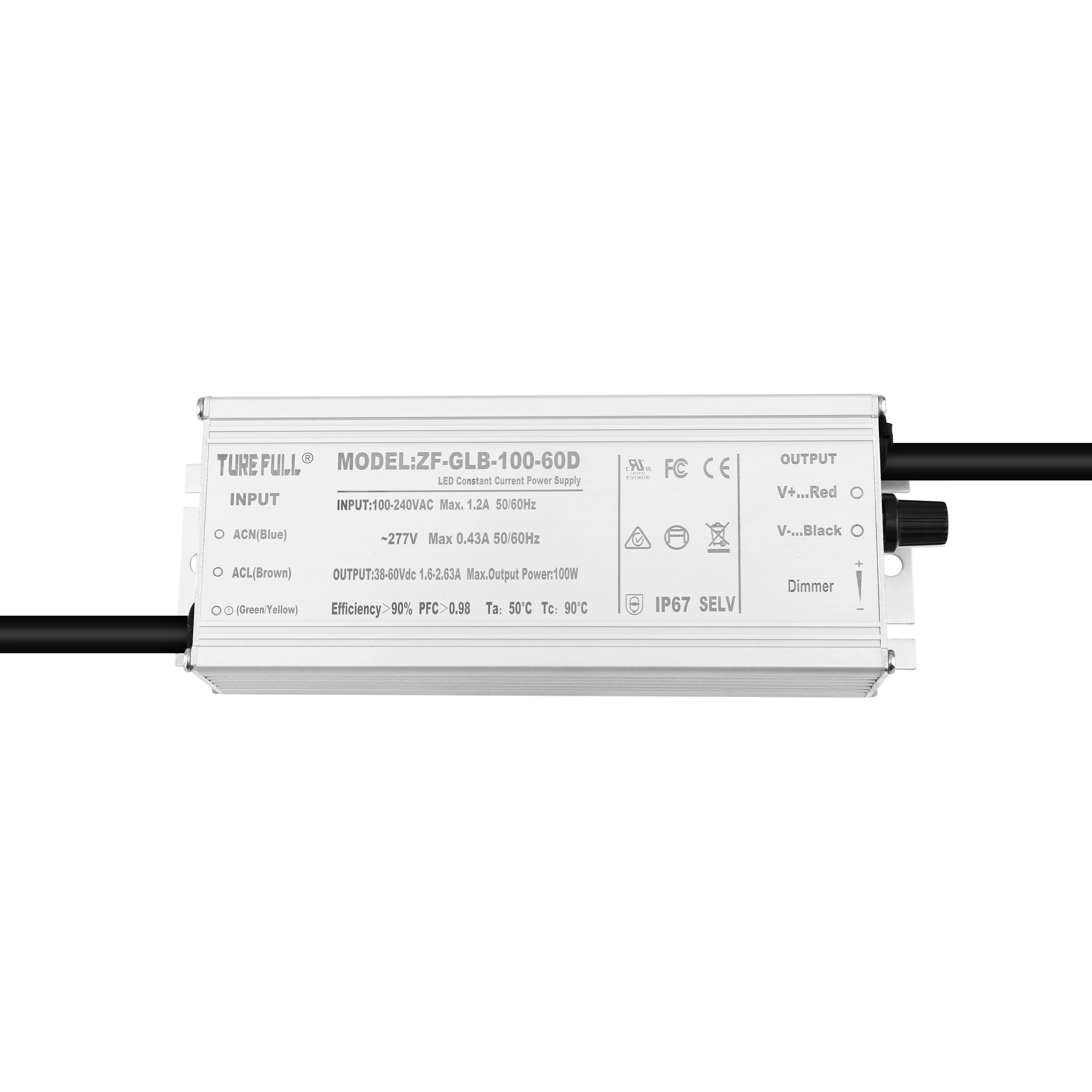 100W 150W 200W 240W 320W 400W 480W 720W Waterproof 0-10V Knob Dimmable LED Driver Power Supply Network Port Hot Sale Easy to Use