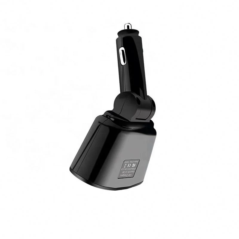 Car Cigarette Lighter Splitter 5v 3.1a Rotating Dual Usb Ports Car Charger With Led Display Charging