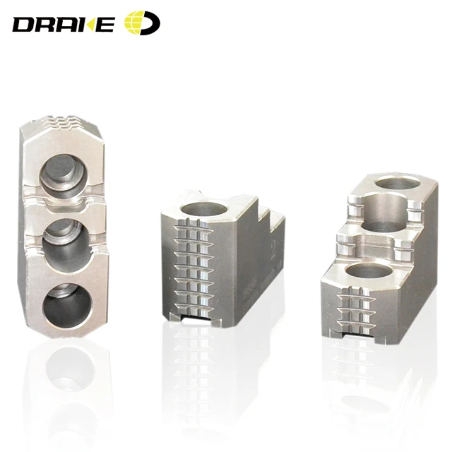 DRAKE High Precision Wear Resistant 8 Inch Hard Jaws For CNC Lathe Hydraulic Chucks HJ08 hard jaw