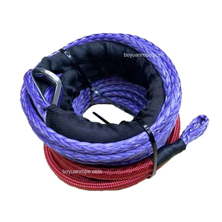 High Strength 15MM 20MM 30MM UHMWPE 12 Strand Winch Rope For Towing