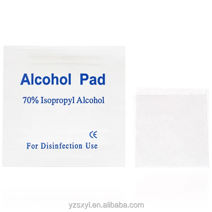 70% Isopropyl Non-woven  Wholesale Disposable Alcohol Prep Pad good price