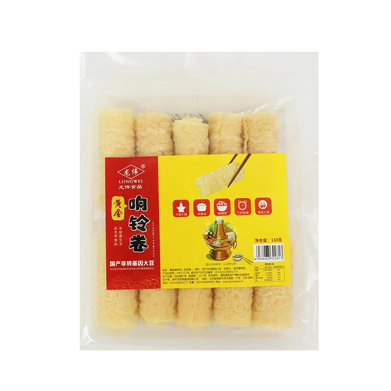 
Traditional handmade bean products Bean curd skin Golden Bean Curd Roll 