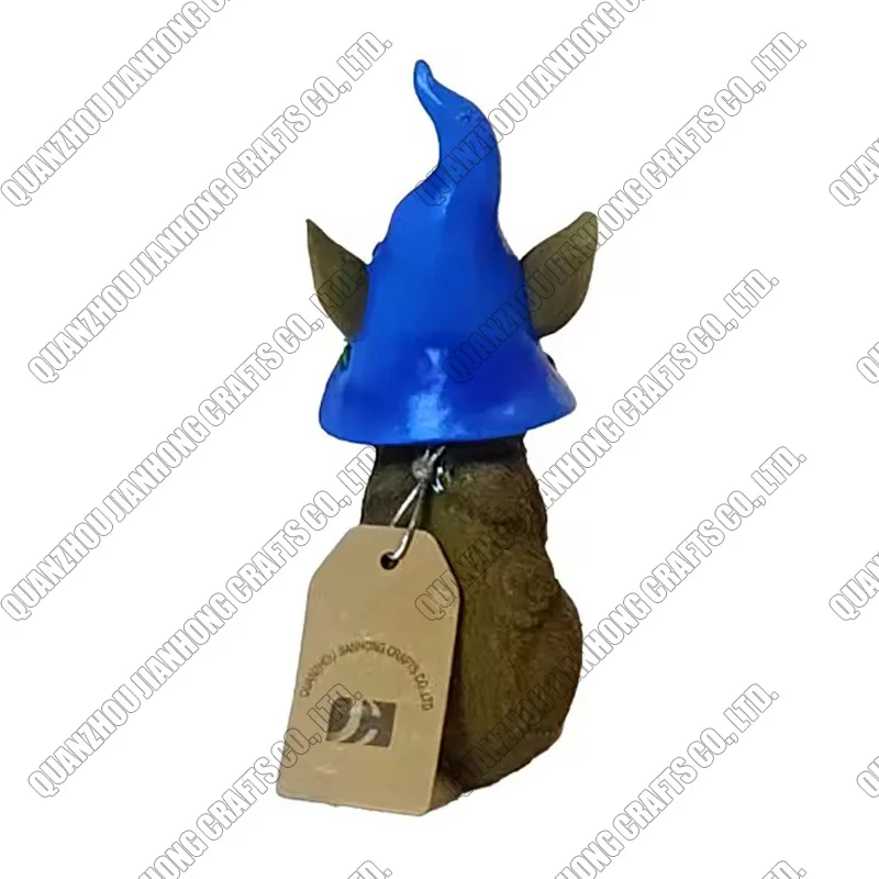 Resin Rabbit Sculpture Decoration Blue Bunny Figurine Easter Gift