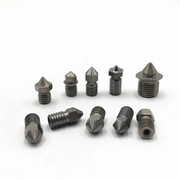 3d Printer nozzle v6 customization ED3 0.15 0.2 0.3mm Superior Tungsten Carbide Standard Designcemented carbide nozzle