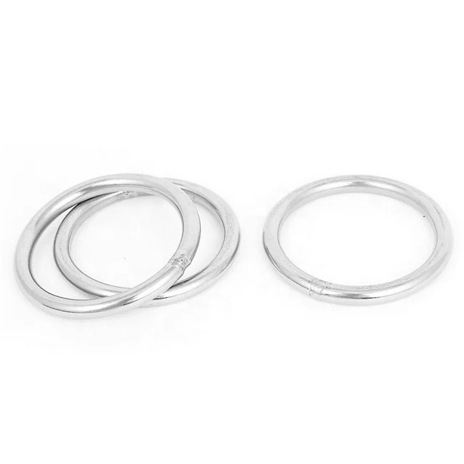 304 316 Stainless Steel O Rings Welded Round Ring - for Ropes, Hanging Objects