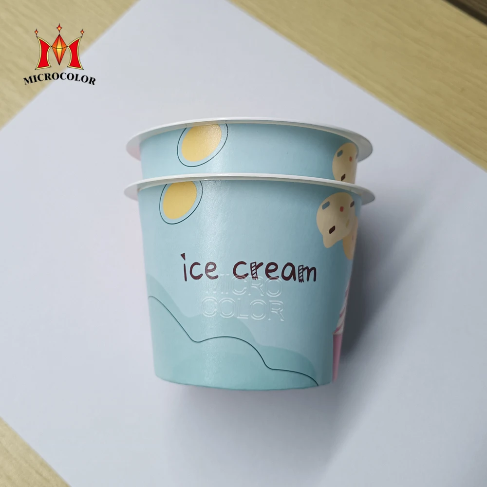 wholesale custom biodegradable eco friendly food grade ice cream paper cup