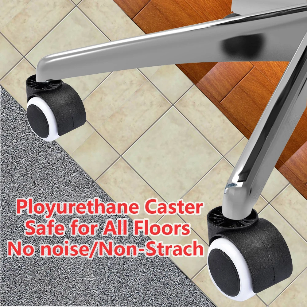 Office Chair Castors T-W Replacement Pu Caster Wheel Table Leg Casters Casters Chair Wheels