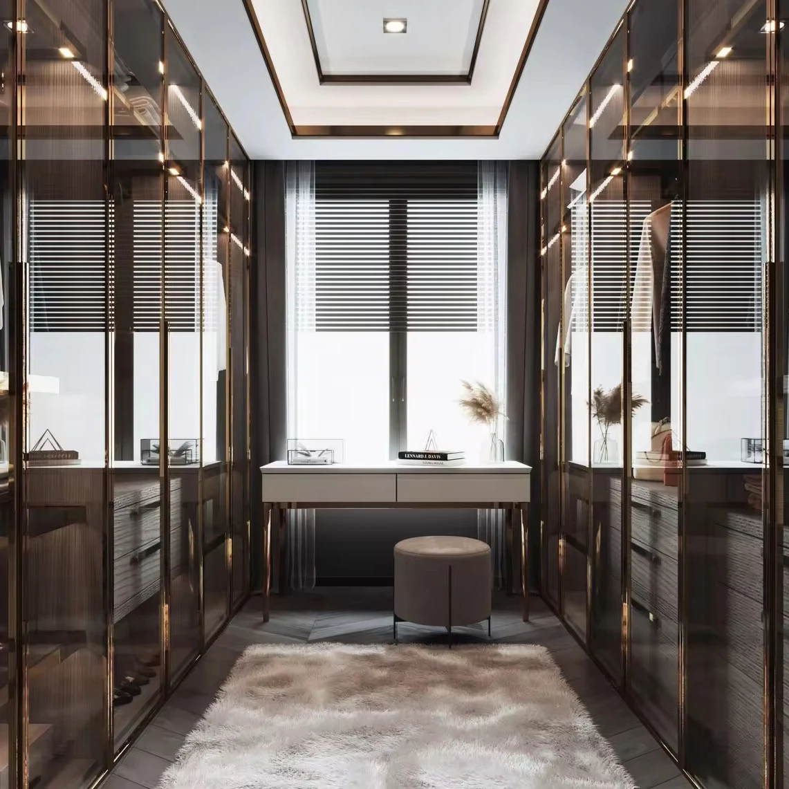 closing hinged door wardrobe bedroom furniture walk in wardrobe closet aluminum glass wardrobe