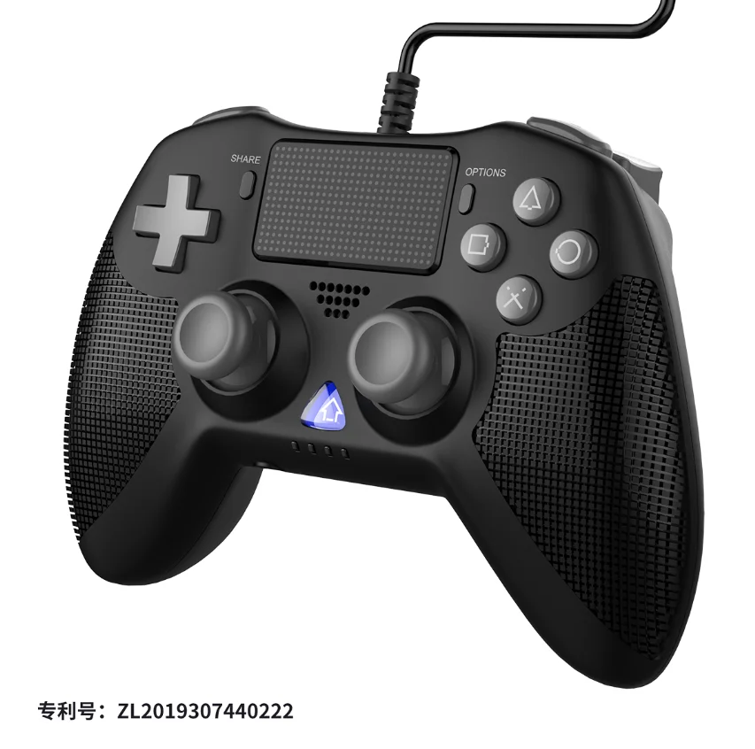 
iPega Wired Gamepad for Playstation 4 with Motion Motors and Audio Function, Mini LED Indicator, USB Cable(Black) 