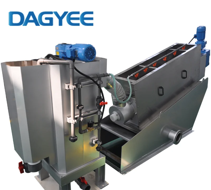 Hot Selling Sand Gravel Auger Flight Multi Plate Screw Press Sludge Filter Dewatering System