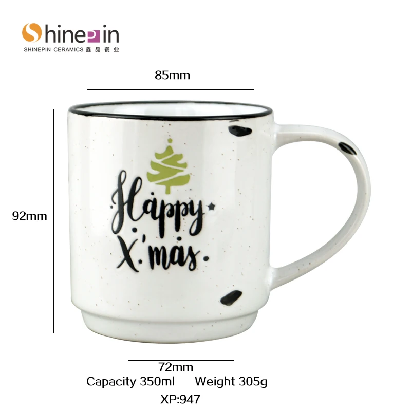 Christmas hotel porcelain tea cup ru porcelain tea cup ice cream ceramic mug with lid white ceramic mug sublima and microware