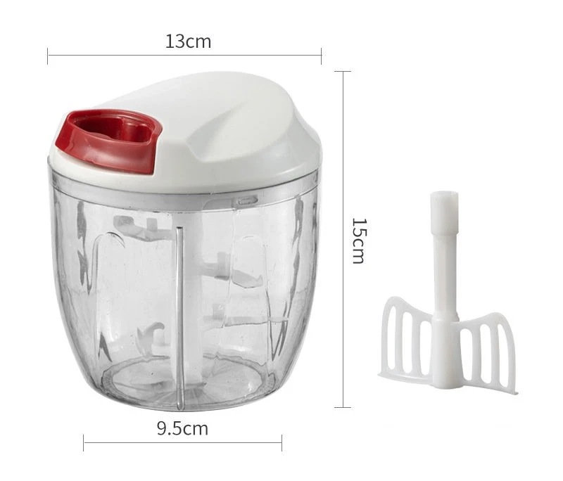 Speedy Garlic Chopper Manual Hand Pull Vegetable Blender Crusher Mincer Food & Vegetable Chopper with Stainless Steel Blade