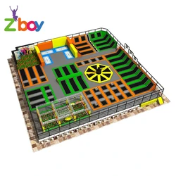 Custom Design Big Indoor Trampoline Park and Trampoline Park Solutions for Family Entertainment Centers