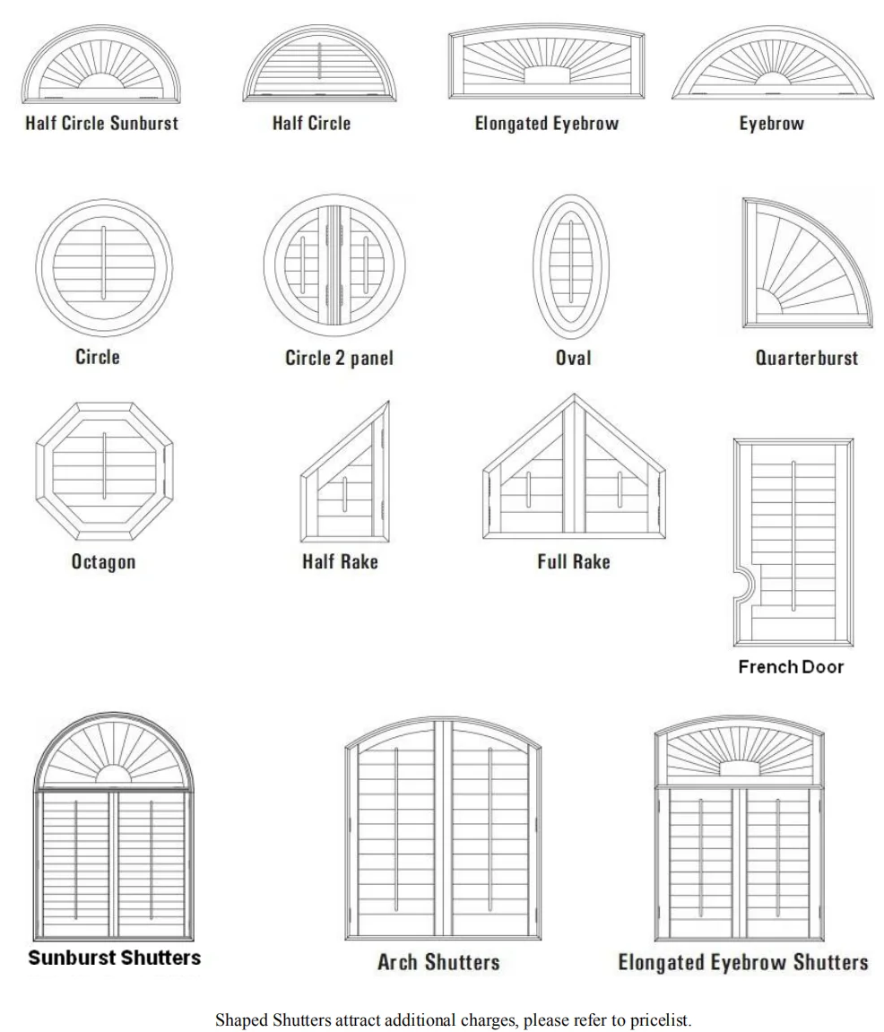 
Classical Wooden Plantation Shutter customized for living room bed room home and office Indoor Decoration WS_BW 