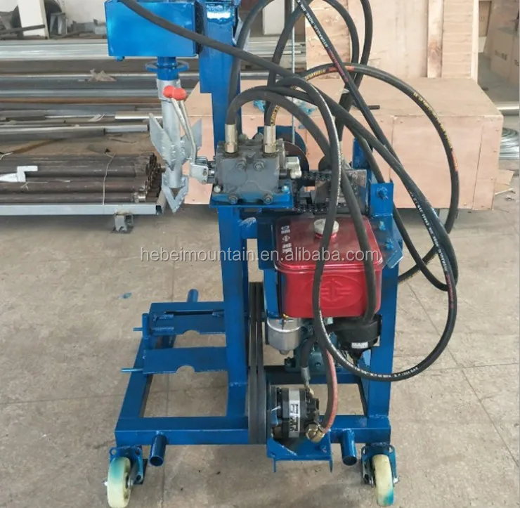 150m deep gasoline water well drilling machine/ borehole drilling machine with gasoline motor drilling