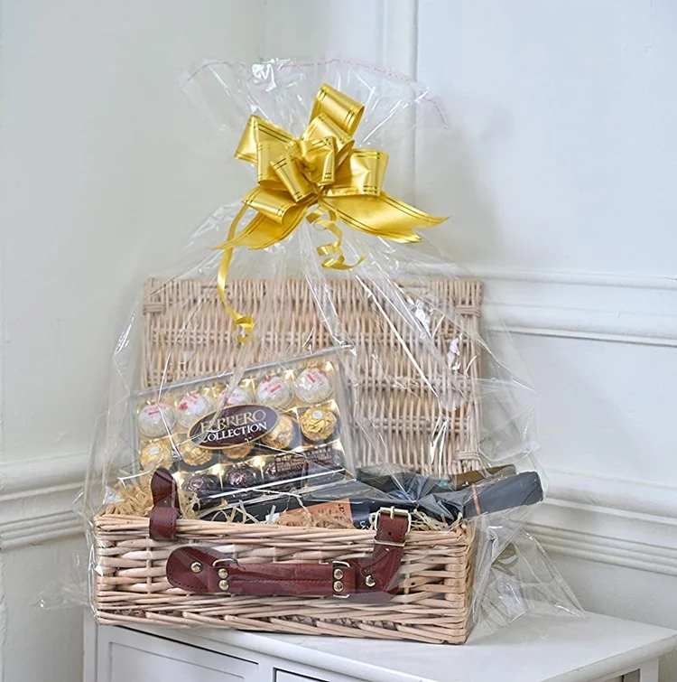 Hot sell customized outdoor holiday empty wicker picnic hamper basket with lid