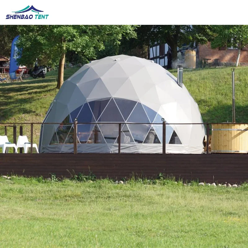 Transparent Panoramic Window Trade Show  Glamping Tent Geodesic Dome Tents Clear Dome Tent Outdoor