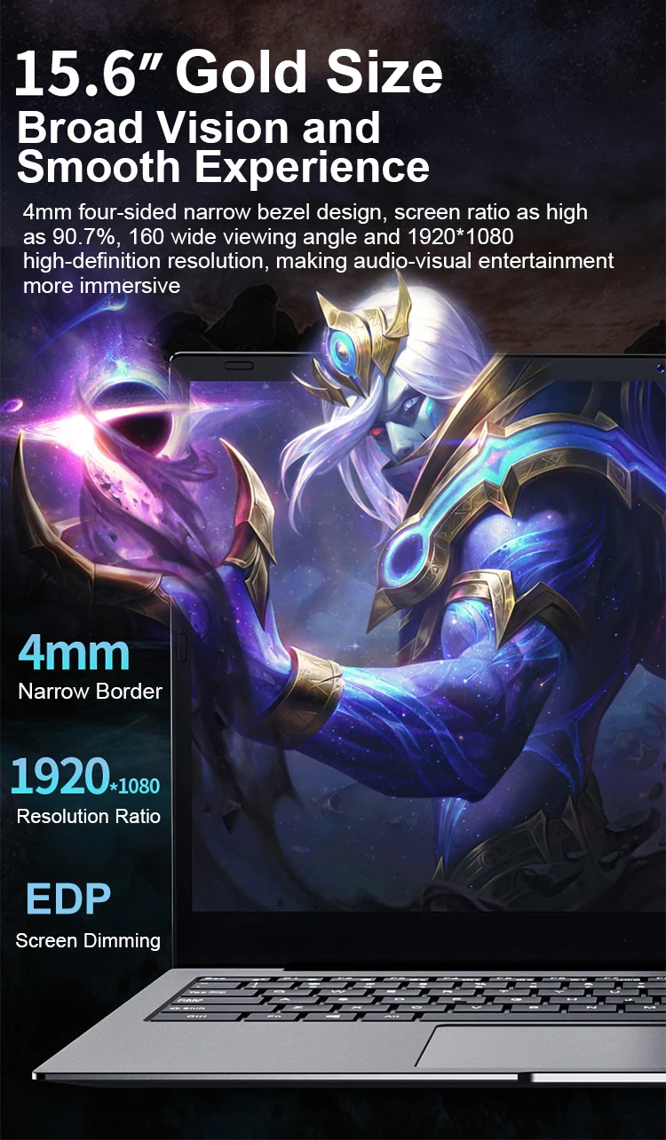 AIWO 15.6 Inch Buy Online Gaming Laptop Core I5 I7 Computer PC Ordinateur Portable Laptop Gamer Notebook I7 16GB 512GB Lap Top