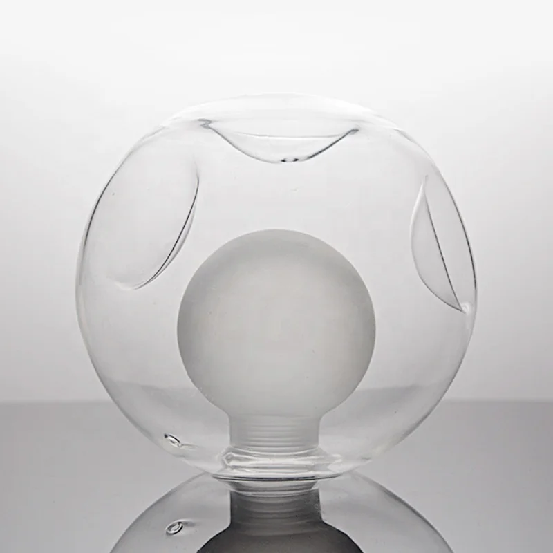 Custom Bottle Bulb Shape DIY Lamp Cover Indoor Ceiling Table Lights Glass Light Shade