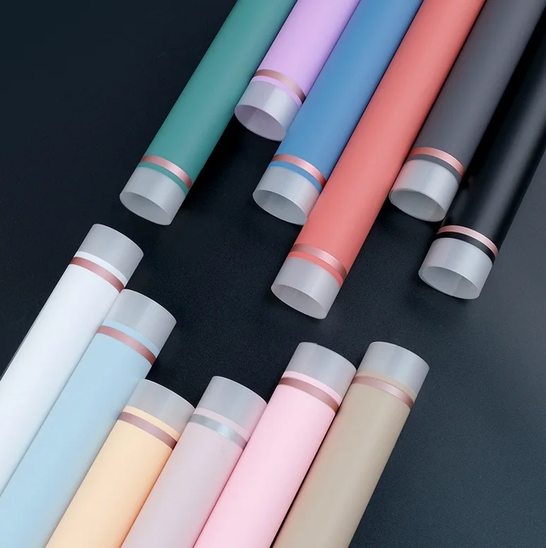 custom waterproof metallic rose bouquets tissue roll paper packing korean style flowers wrapping paper packaging for floral