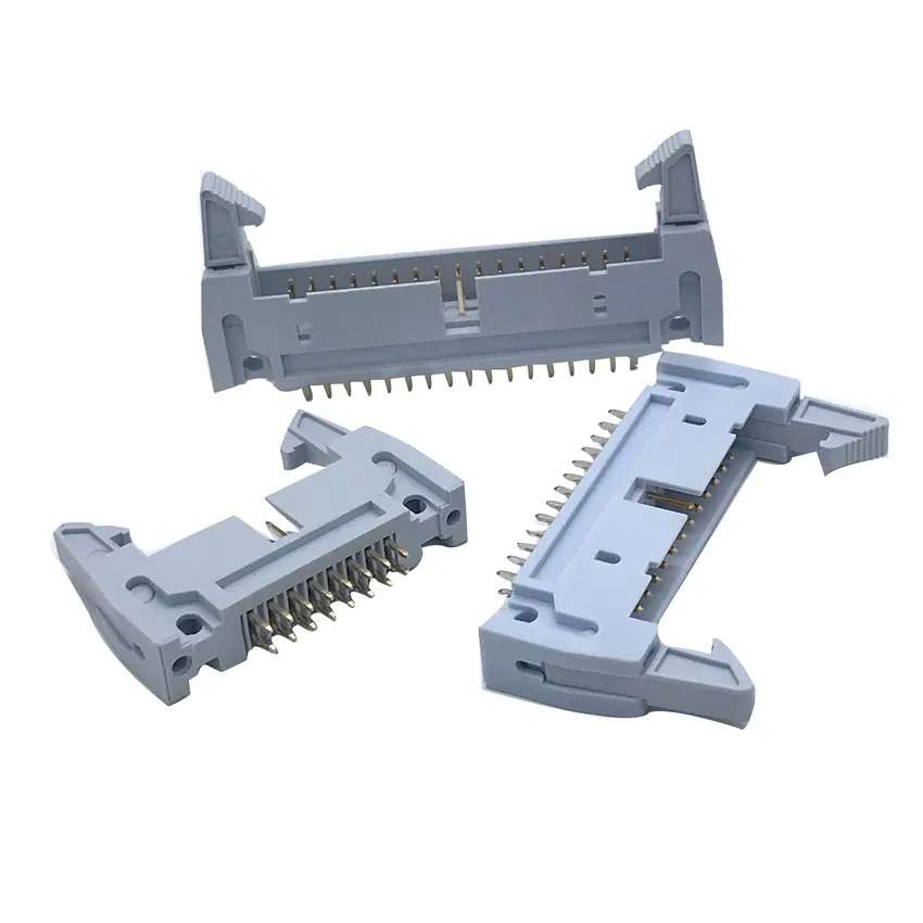 pcb connector pitch 2.54mm 6pin to 64 pin SMT vertical right pin box shrouded header IDC connector socket