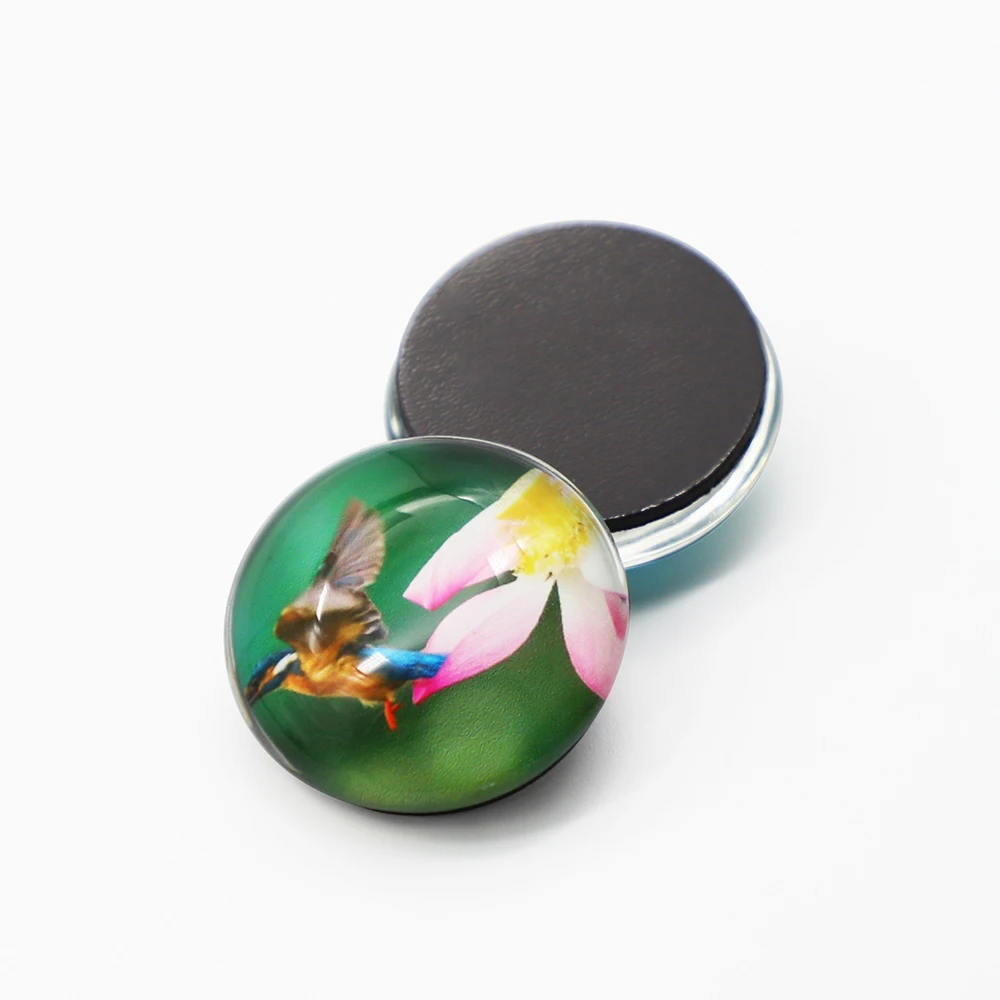 
Free design crystal round glass fridge magnet 3d printing fridge magnet maker 
