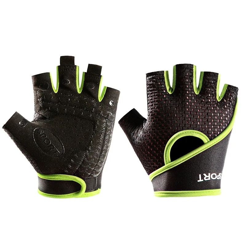 Wholesale Men And Women Wear-resistant Riding Half Finger Gloves Fitness Outdoor Sports Gloves