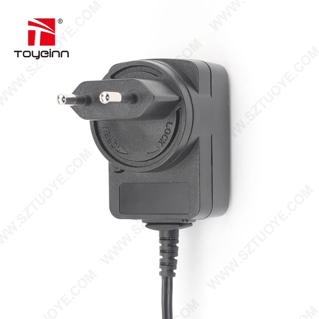 Multi plug 5v 100ma power adapter interchangeable with dc tip 3.5*1.35*10mm ERP RoHS CE approved