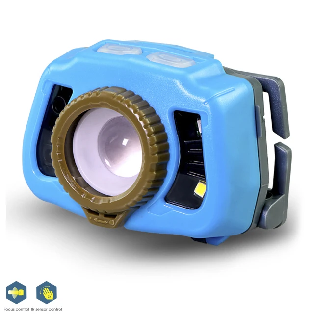 
Powerful Waterproof Hiking Zoomable High Power USB Rechargeable Camping Multi Color Led Headlamp 