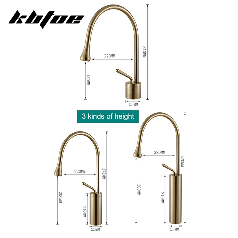 SD0503 Deck Mounted Basin Faucet Brass 360 Degree Rotation Sink Mixer Crane Tap Bathroom Basin Faucet