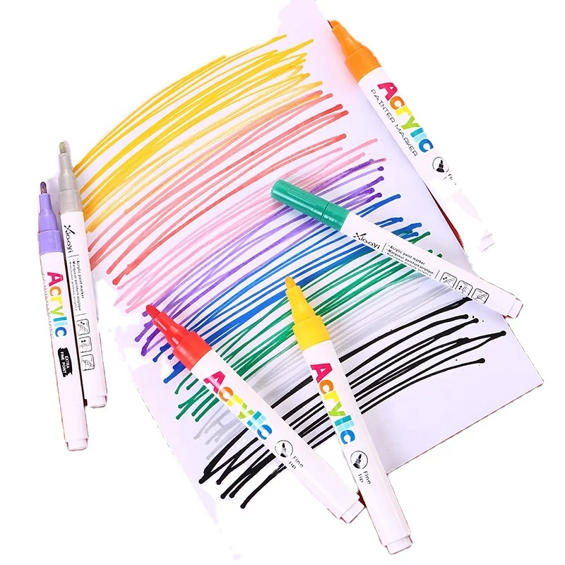 Wholesales Multi colors water-based acrylic paint markers paint markers for rock