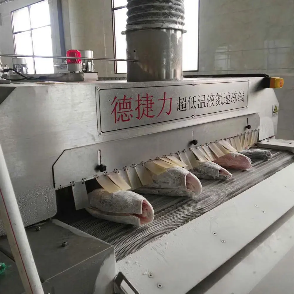 Cryogenic Liquid Nitrogen Freezing Equipment Price Iqf Freezing  Freezer For Food Pork Meat Steak