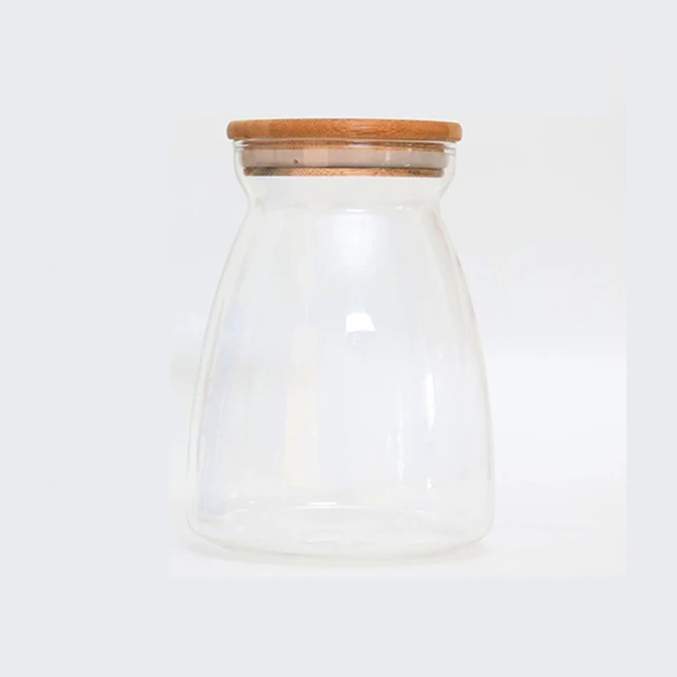 Прозрачные стеклянные удобные контейнеры для пудинга банки специй джема меда йогурта 700 мл с крышками