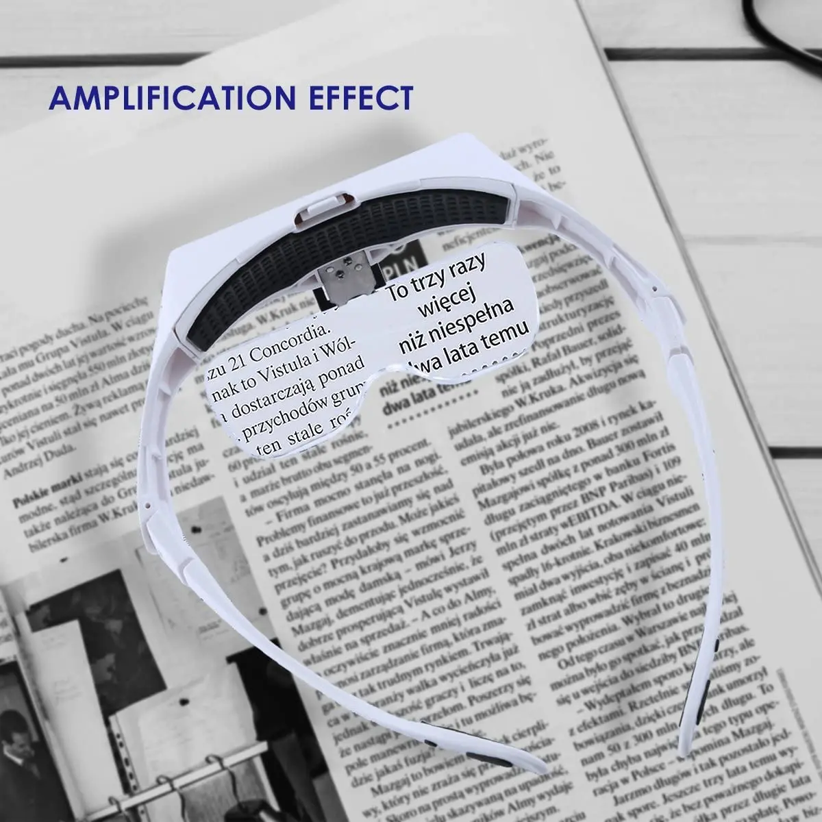 Headband Magnifier Glasses 1X1.5X2X2.5X3.5X  With LED Light Head Mount Magnifier Hands Free Reading Magnifying Glass