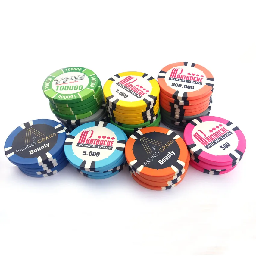 blank Casino Ceramic Chips  ceramic pokerchip with your LOGO