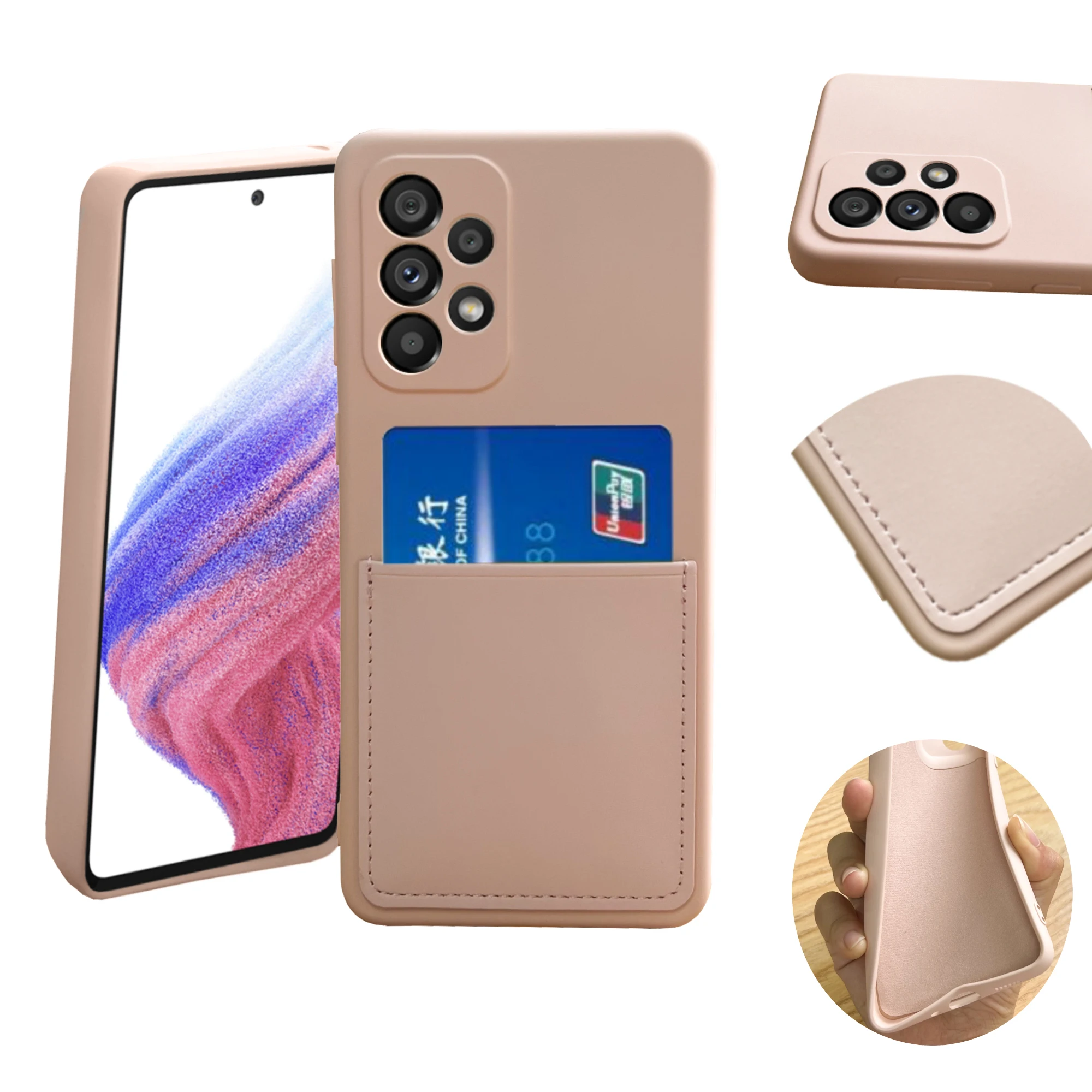 For Samsung A33 5G A53 5G A72 4G 5G waterproof phone case new products unique cute soft phone case with card holder