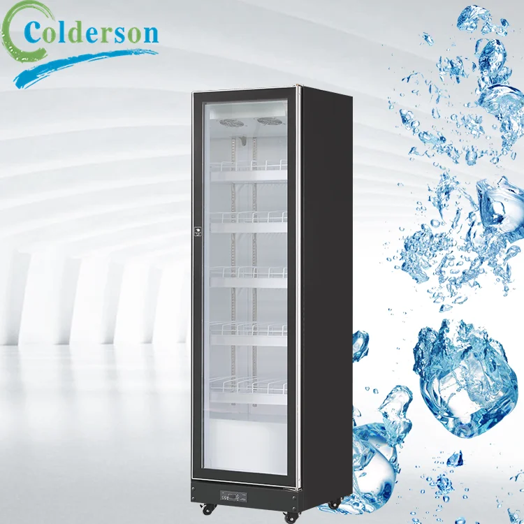 Supermarket Odm Oem Commercial Beer Beverage Freezer Display Three Glass Door Cold Drink Vertical Air Cooler Fridge Refrigerator