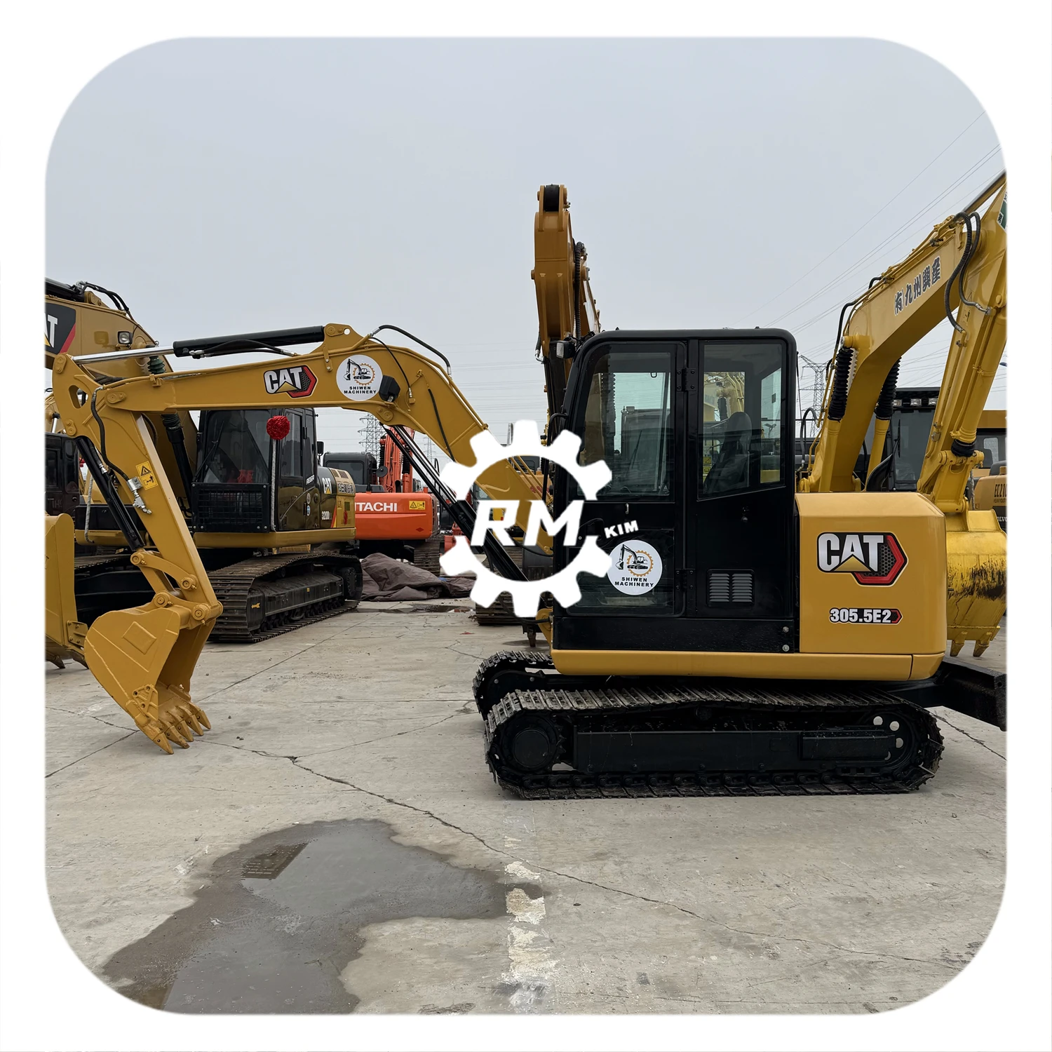 90% новый оригинальный японский гусеничный экскаватор CAT305.5 CAT305.5E CAT305.5E2 подержанный CAT 305.5E2 306 303 5 б/у