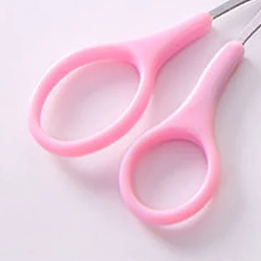 
Safety Scissors Household Small Size Mini Beauty Cutter Trim Hairs Face Eyebrow Stainless Steel Nose Hair Trimmer 