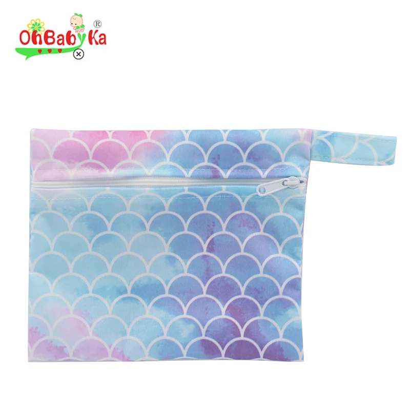 Ohbabyka Cloth Diaper Wet Bag  Waterproof Wet Bag For Swim Wear Dirty Diaper Wet Bag