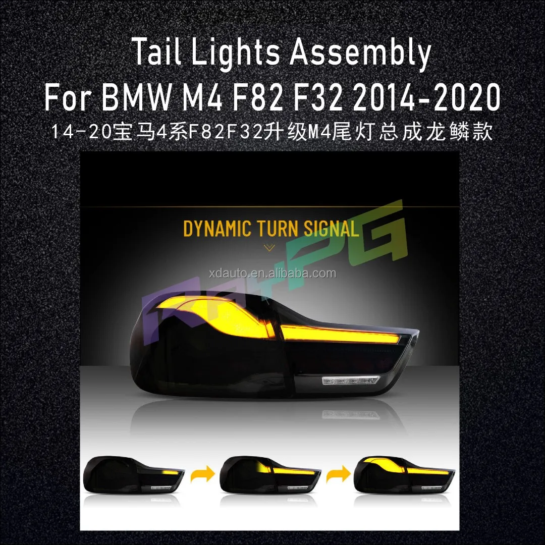 RayPG Factory Start up Animation DRL 2014-2020 rear lamp f33 f36 f83 f32 f82 gts oled style tail lights For bmw M4