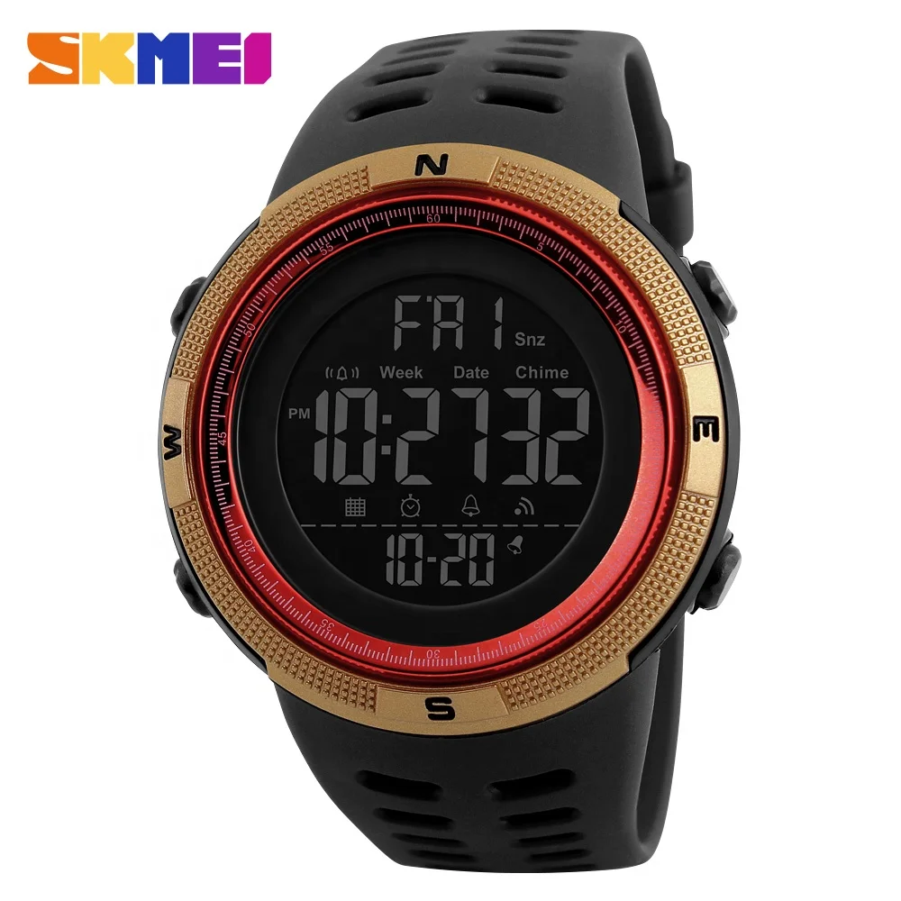 Fashion Men Digital Outdoor Multifunction Sport Wristwatch Cheap Price Men Chronograph digital Watches