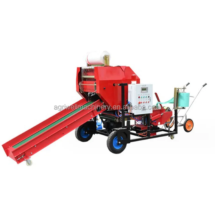 New and Used round Silage Baler Machine for Alfalfa Hay Baling and Wrapping for Farm Use with Core Engine Gearbox Components