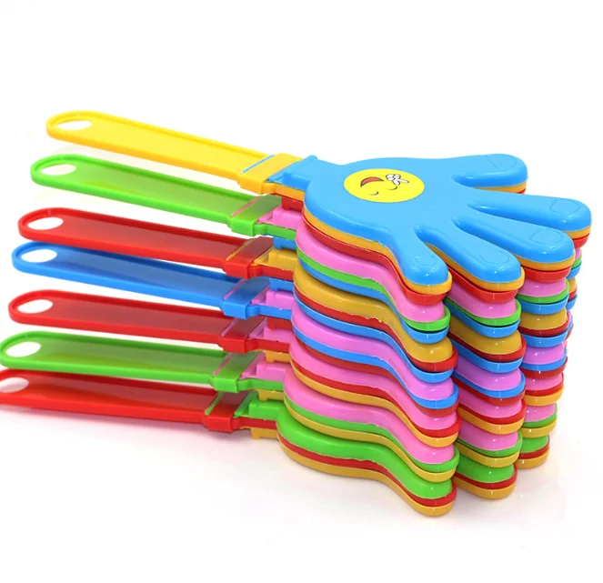 Продажа дешевых игрушек для вечеринок, пластиковые Хлопушки для рук, шумогенератор, ручной Хлопушка/Хлопушка