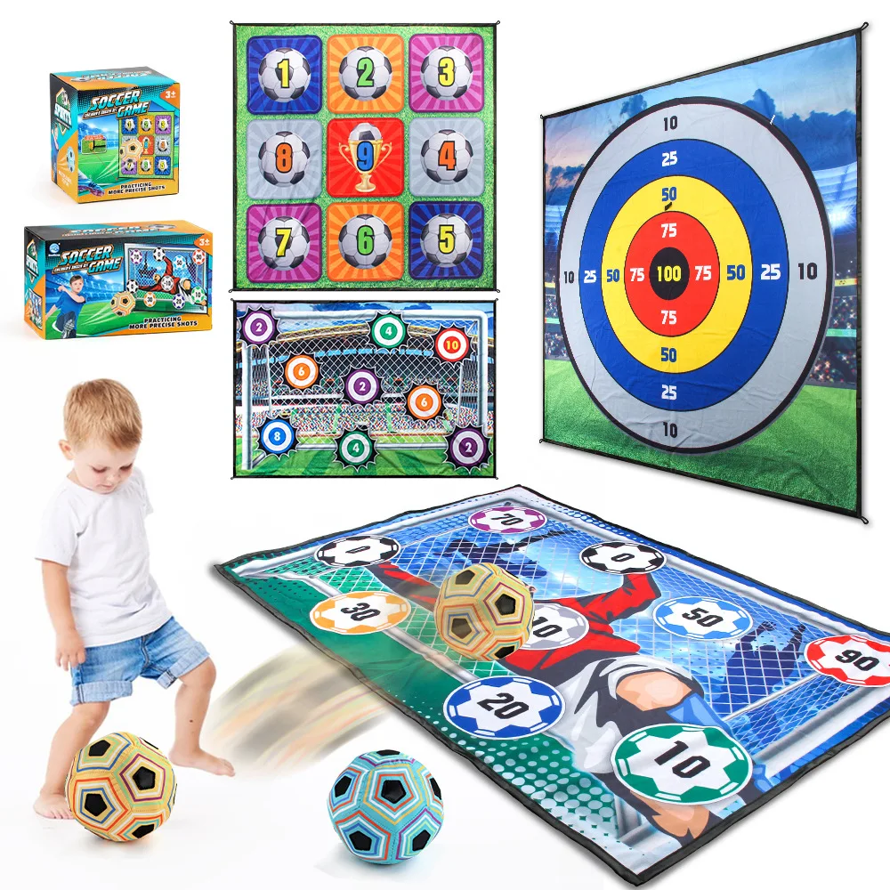 2024 Hot Selling Soft Football Toy Soccer Game for Kids Baby Sensory Activity Toy Set Football Set Outdoor Toy