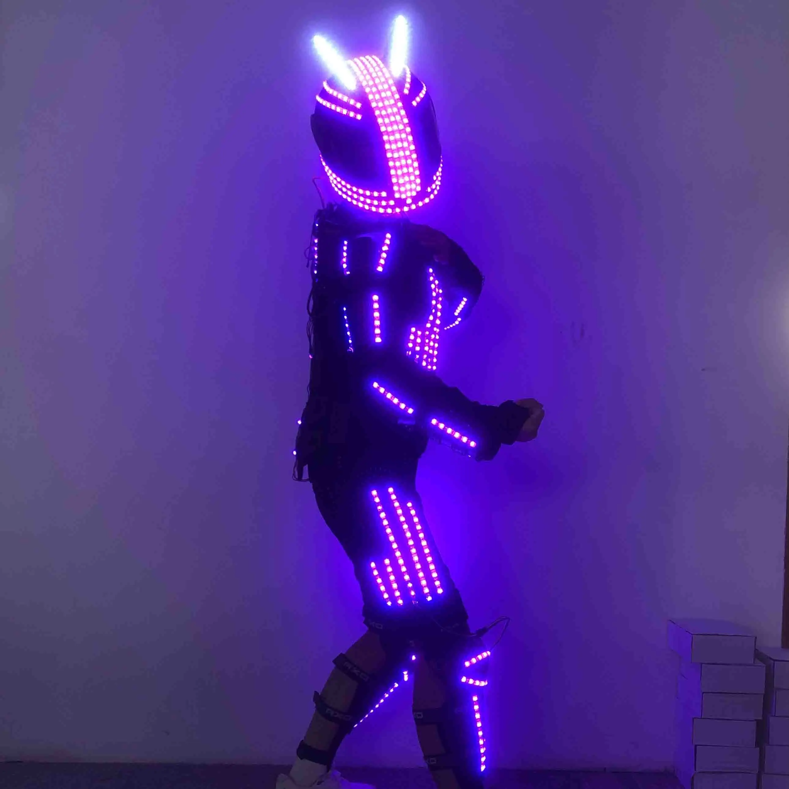 Night Club Party Performance Wear LED Dance Costume