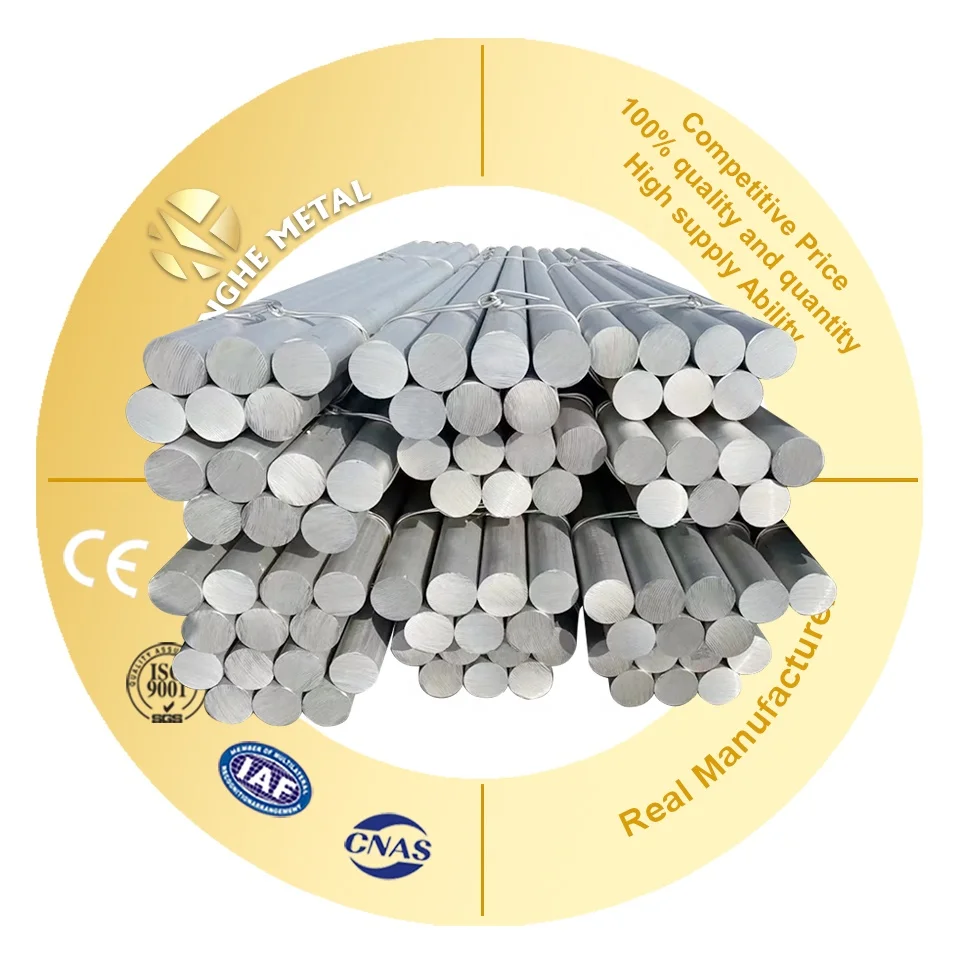 China High strength 6060 6063 T5 T6 5inch 7inch 8inch large diameter aluminum billets aluminum alloy rod round bar on sale