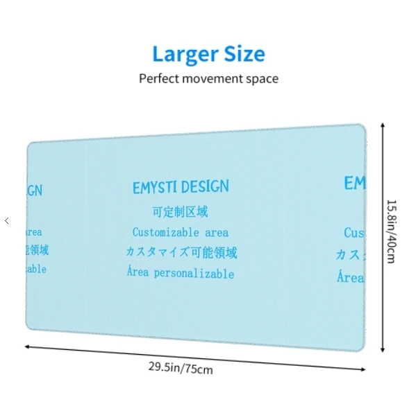 Wholesale Custom Printed Large Sublimation Rubber Keyboard MousePads - Best Anti-Slip Computer Gaming Mouse Pads Customizable