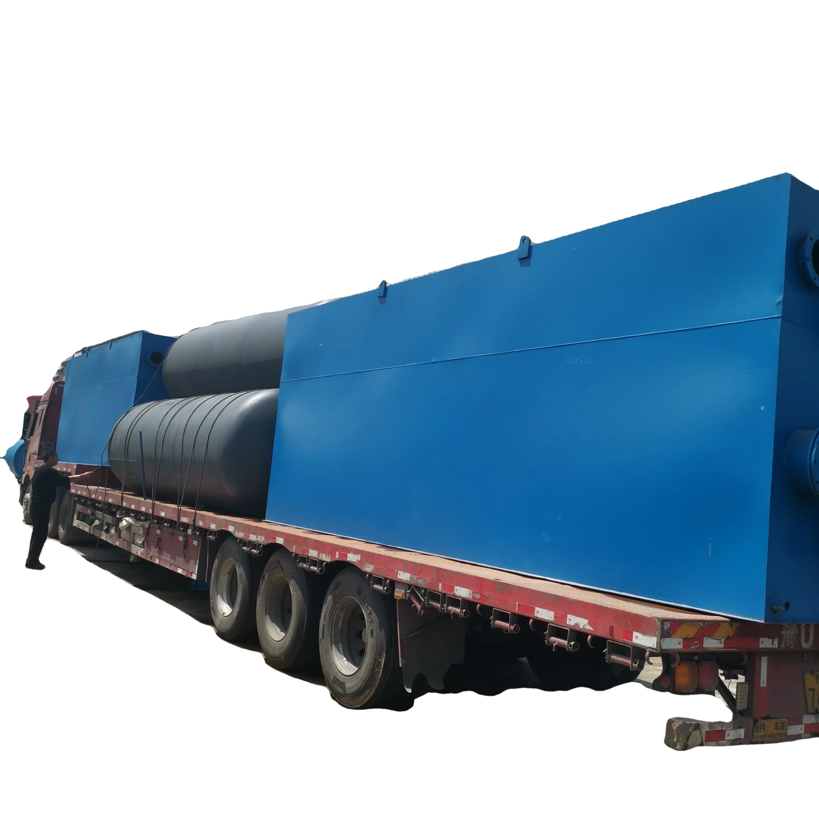 Rotary to Fuel Oil Coal Pyrolysis Plant Working Waste Plastic Rubber Tire Carbon Black steel Wire tyre Fuel Oil