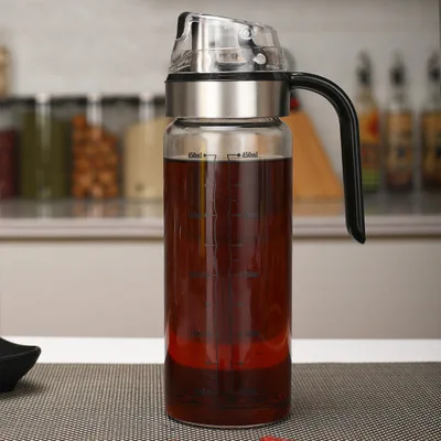 New style Non-Slip Handle Auto Oil Pot Dispenser For Kitchen Cooking